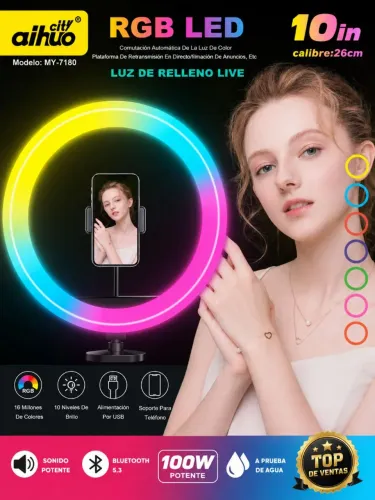 Ring light de 10 polegadas 