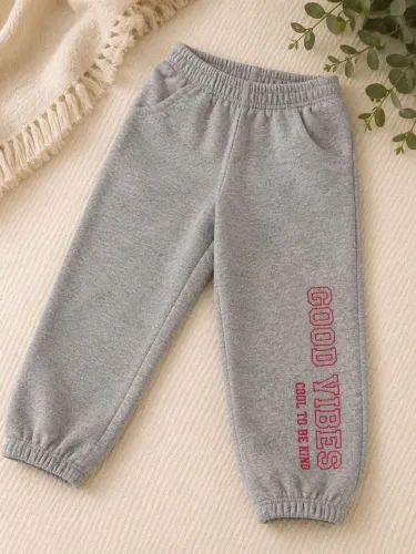 Calça de Moleton Menina cinza