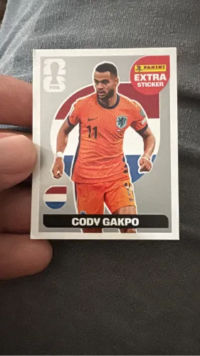 CODY GAKPO EXTRA STICKER SILVER 
