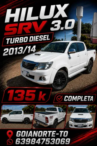 Toyota Hilux CD SRV D4-d 4X4 3.0 TDI Diesel AUT 2014