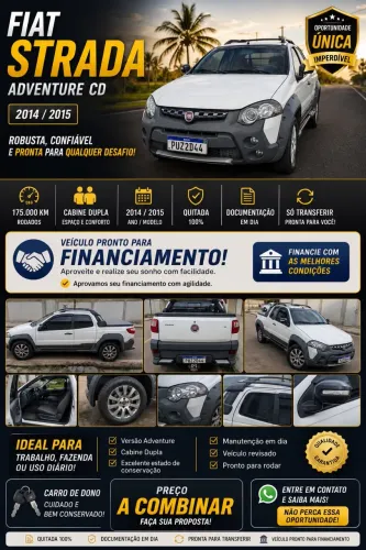 Fiat Strada Adventure1.8/ 1.8 Locker Flex CD 2015