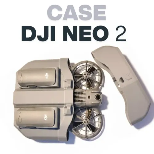 Case DJI Neo 2 com Espaço para Baterias - Encaixe Perfeito e Acabamento Premium