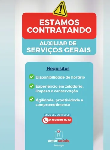 Auxiliar de serviços gerais