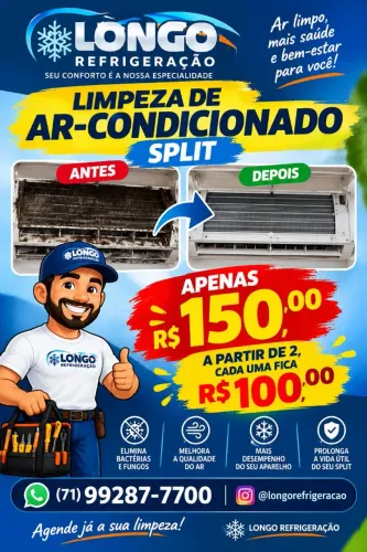 Limpeza ? de ar condicionado split e de janela