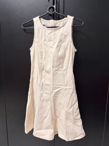 Vestido Jeans Bege CEA
