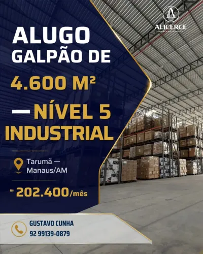 ALUGO GALPÃO DE 4200 M2 NOVO TORQUATO TAPAJÓS