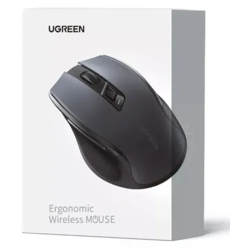 Mouse Sem Fio Ergonômico Ugreen 4000 Dpi Wireless 2,4 Ghz