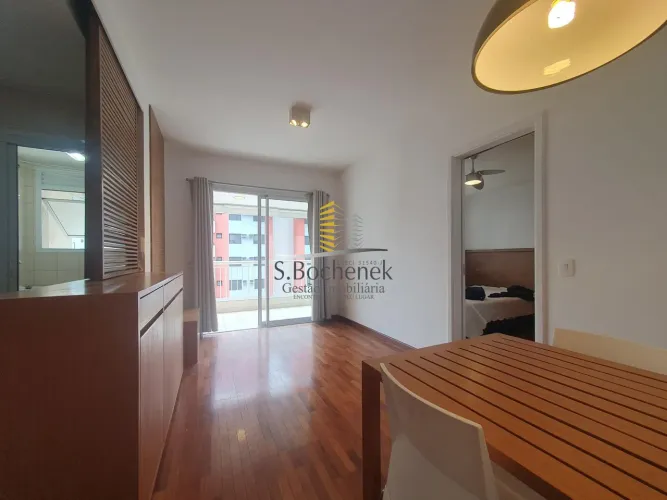 Lindo studio locação Brooklin semi mobiliado - 47m² + 1 vaga