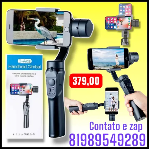 Estabilizador Gimbal 3 Eixos Profissional para Celular Universal 