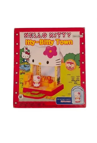 Hello Kitty Itty-Bitty Town Mini Restaurante Sanrio 2002 Vintage na Caixa