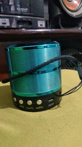 Caixa Bluetooth WS-887 Azul Som Potente R$35 Queimados