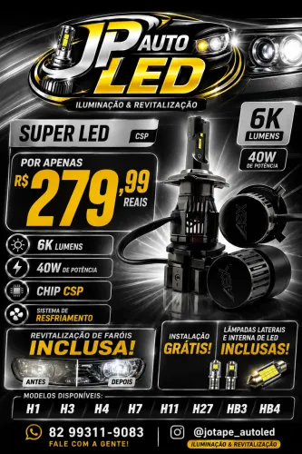 LÂMPADAS LED PARA FAROL EM PROMOÇÃO 