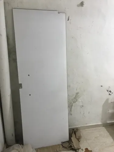 Porta blindex com película branca