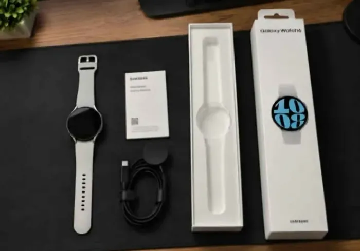 Samsung Galaxy Watch6 LTE 44mm Prata - Impecável + Caixa