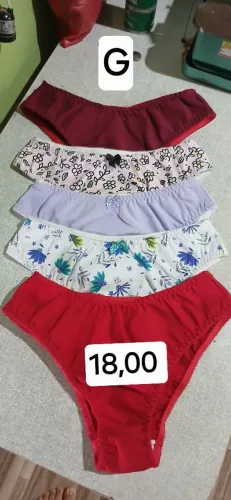 Calcinha tradicional cotton de algodão 
