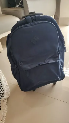 Mochila sestini crinkle marinho