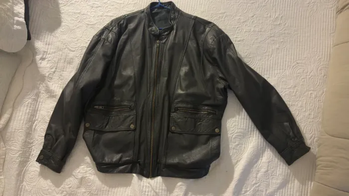 Jaqueta de Couro Legítimo Vintage