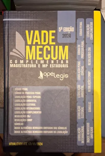 Vendo VADE MECUM COMPLEMENTAR MAGIS E MP ESTADUAIS OPE LEGIS 2024