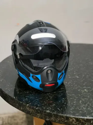 Capacete articulado robocop mixs captiva route VISEIRA SOLAR<br>300,00 R$