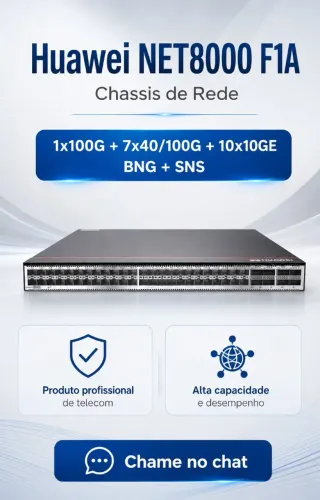 Huawei NET8000 F1A Chassis 1*100G+7*40/100G+10*10GE+BNG+SNS