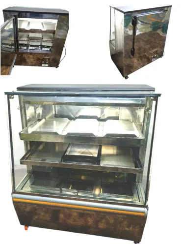 Balcão estufa quente para salgados inox 