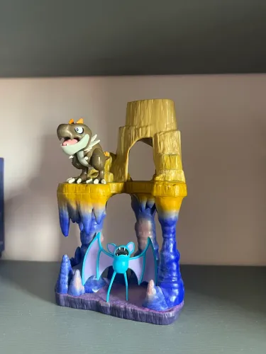 Playset com cenário Pokémon Zubat e Tyrunt 