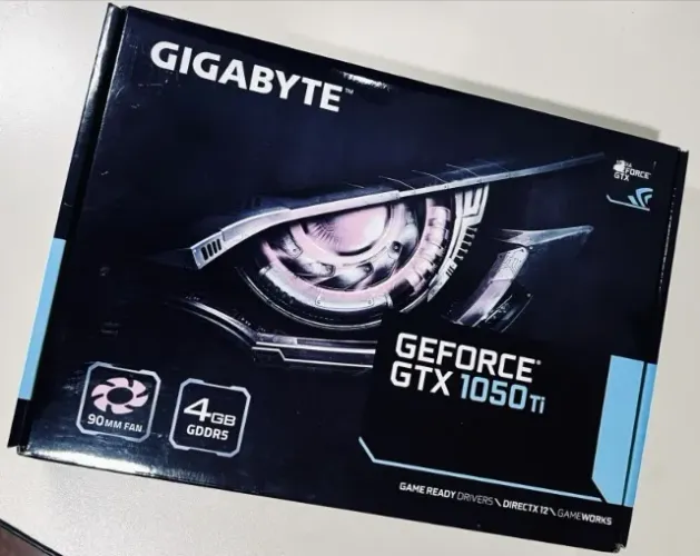 Placa de Vídeo Gigabyte GeForce GTX 1050 Ti 4GB GDDR5 Windforce Na Caixa