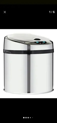 Lixeira de inox automática 6 litros 