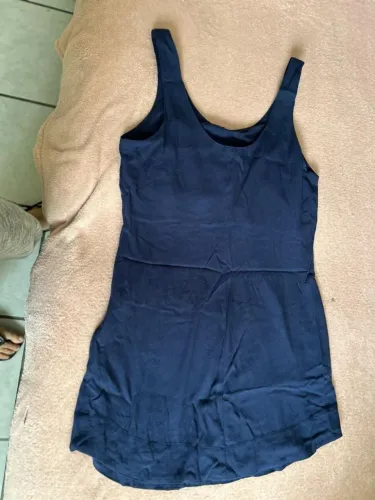 Vestido Curto / Regata Básico Azul Marinho
