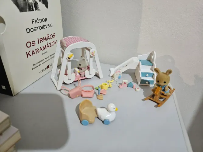 Kit Sylvanian Families Baby Swing Quase Completo Vintage Antigo