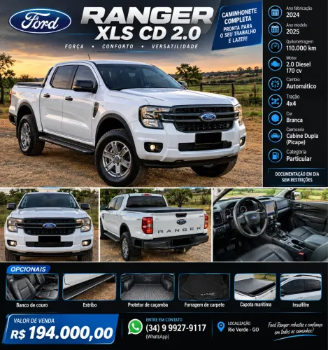 Ford Ranger XLS 2.0l 4X4 2025