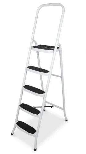 Escada Maes 5 Degraus Aço Compacta - Dobrável - Doméstica - Original com Etiqueta