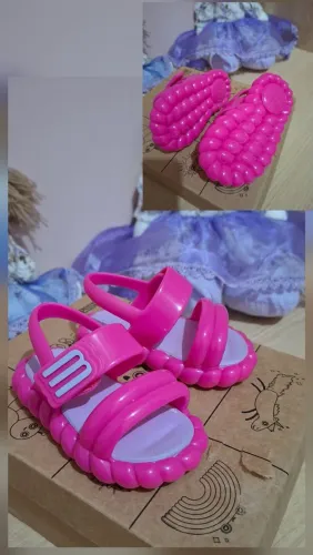 Mini Melissa bubble Rosa Pink, sem detalhe.