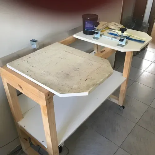 mesa para silk, bancada para serigrafia