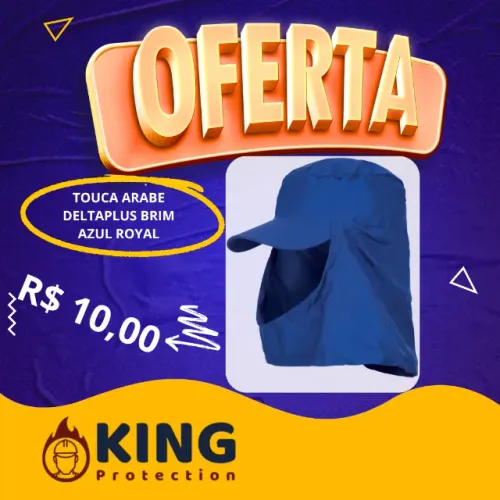 TOUCA ARABE DELTAPLUS BRIM AZUL ROYAL