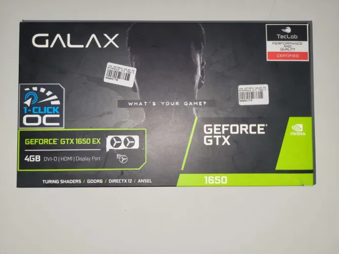 Placa de vídeo gtx 1650 4gb