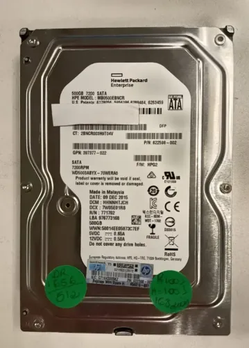 HD SATA para PC HP 500GB