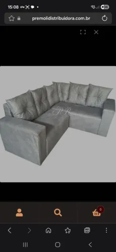 Sofa Madri Almofadas Soltas de canto em L