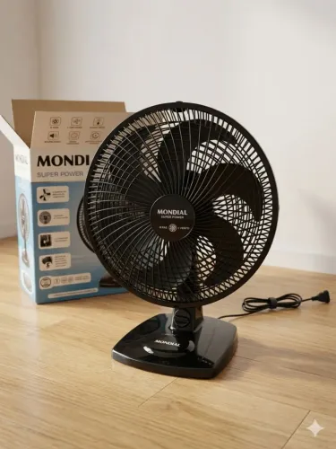 Ventilador de Mesa Mondial Super Power 30cm VSP-30-B - Novo na Caixa