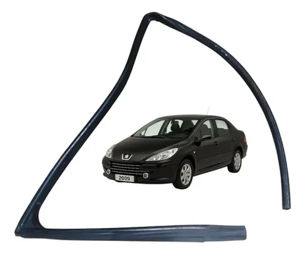 Borracha Vidro Dianteiro Direito Peugeot 307 Sedan 2009 Preto