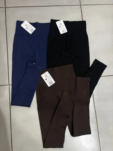 Kit 3 calças leggings poliamida