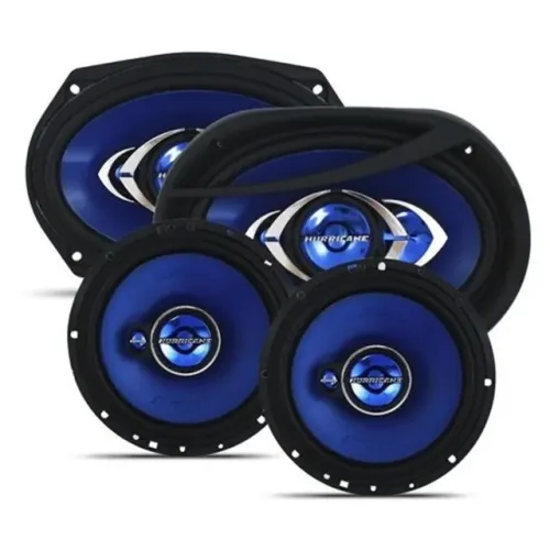 Kit Falantes 6 E 6x9 polegadas 280w Porta e Tampão Porta Mala