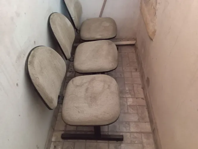 Assento de 3 lugares para barbeiro 
