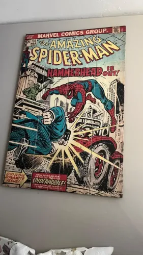 Quadro Homem Aranha Marvel Retrô Decorativo Geek Quarto Gamer