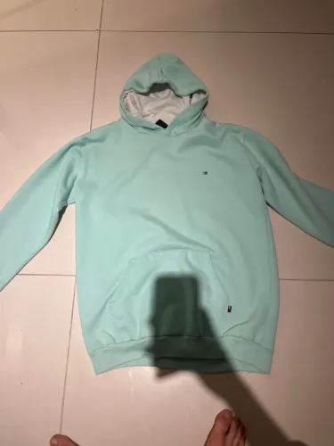 moletom TOMMY verde agua