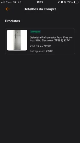 Geladeira Eletrolux Frost Free Inox 310L