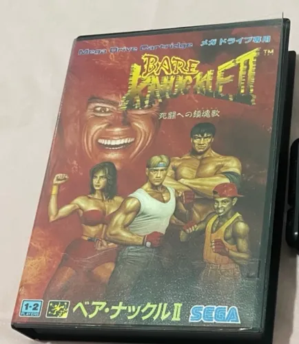 Bare Knuckle II (Streets of Rage 2) - Sega Mega Drive na caixa 