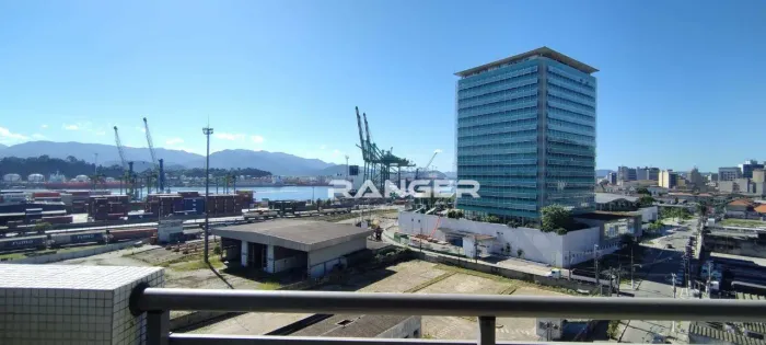 Sala Comercial para Locação no Valongo Brasil Vista Exclusiva para o Porto de Santos!