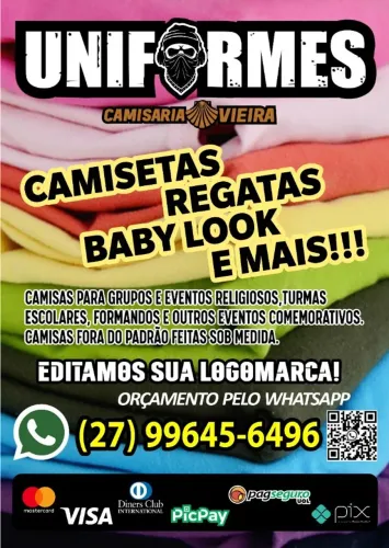 Camisetas e uniformes