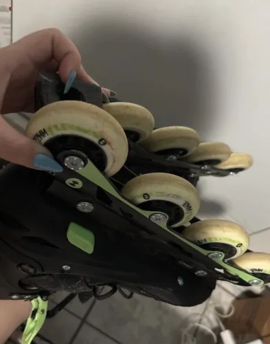 patins oxer first wheels ajustável preto
